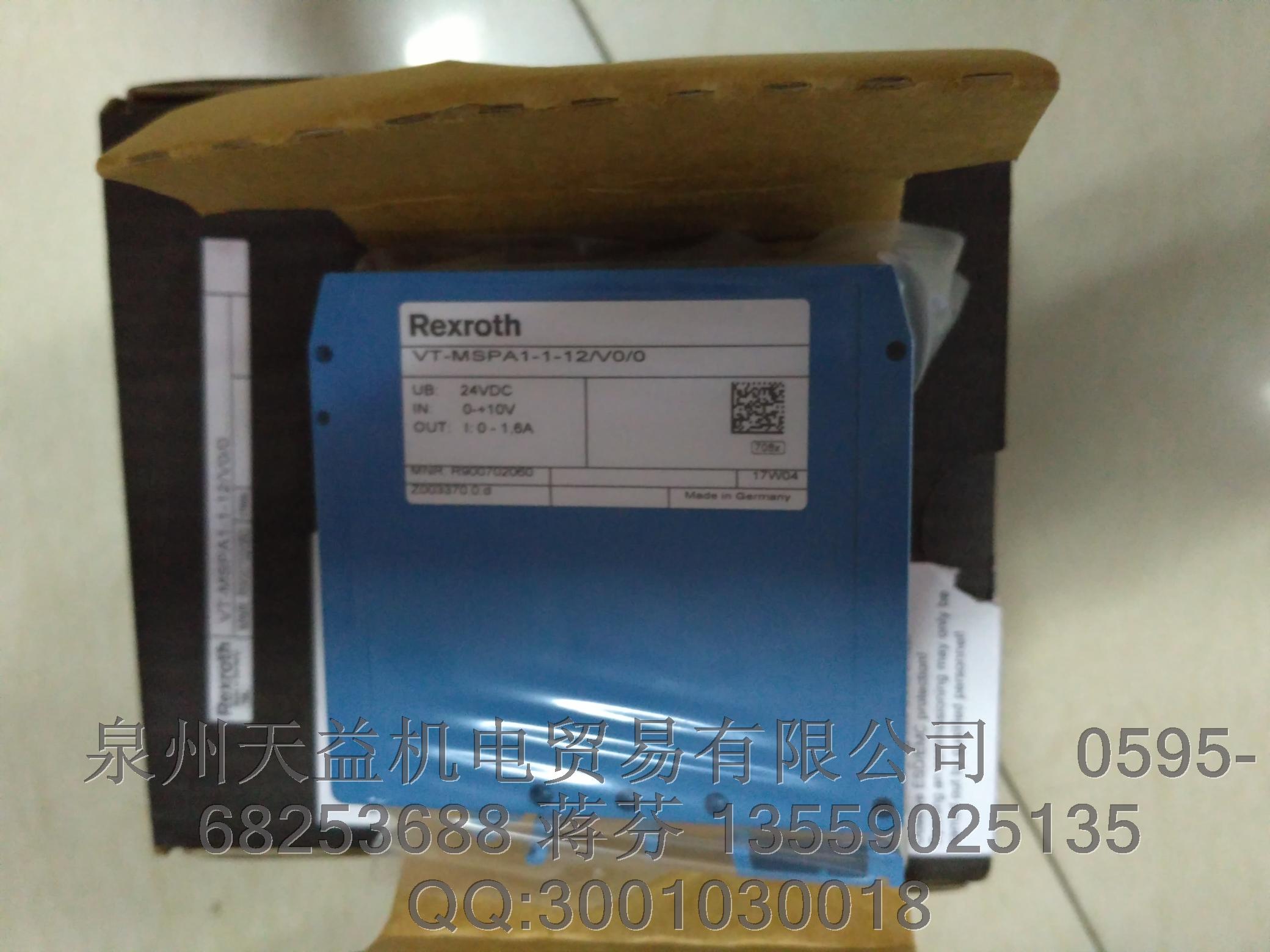 REXROTH     力士乐     VT-MSPA1-1-12A00